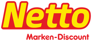 Das Netto-Logo in leuchtenden Gelb- und Rottönen, das den Markennamen und den Slogan 'Marken-Discount' zeigt.